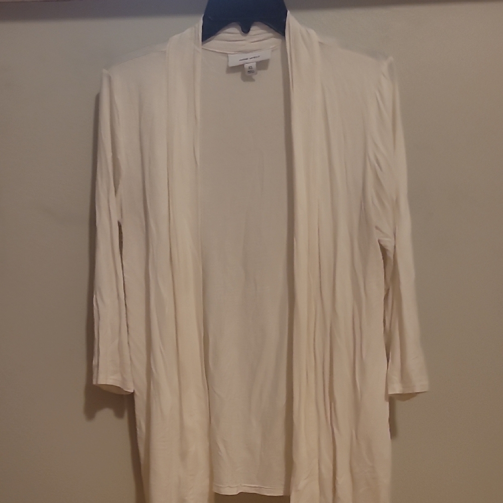 Nine West Women's Cream Open Front Cardigan